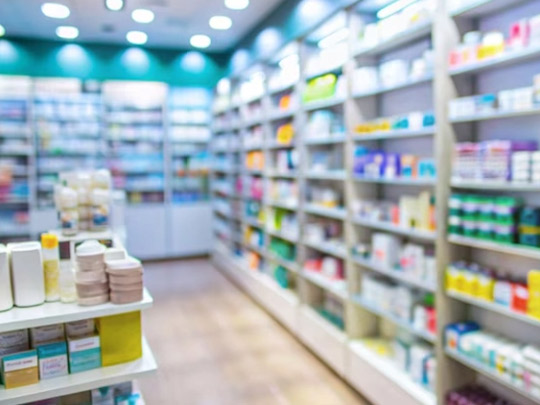 Organized prescription medication at Archway Pharmacy